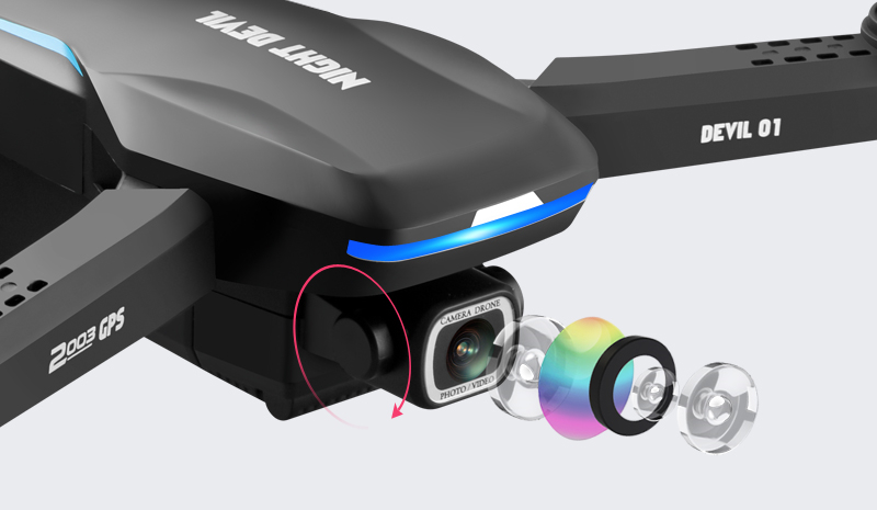 Drone with HD Camera and GPS 4k HD RC Foldable Drone toy