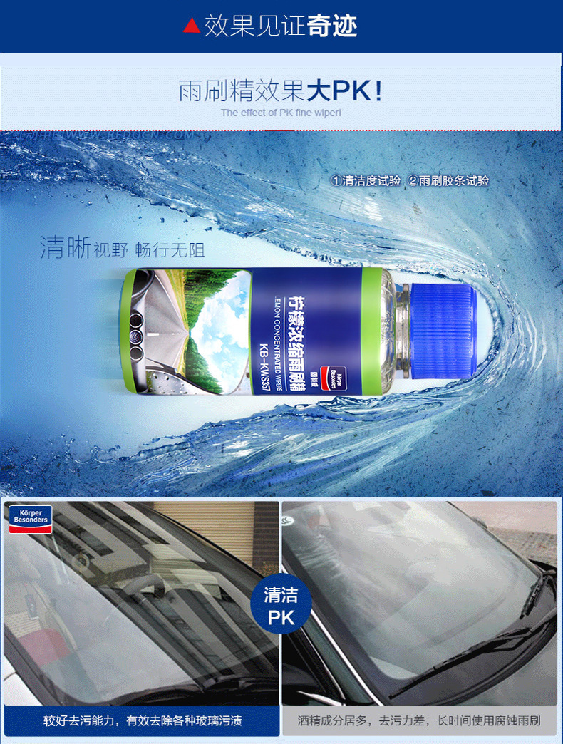 Goodway Auto Glass Cleaner Car Concentrated Windshield Washer Fluid Wholesale Car Glass Cleaner Rain Wiper Four Seasons Decontamination