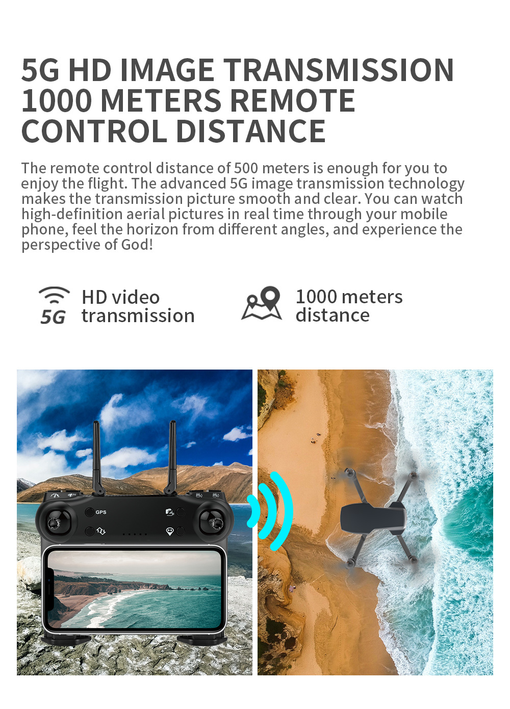 [ZLL] Sg108 GPS Folding Four-Axis UAV (Unmanned Aerial Vehicle) 4K HD Aircraft for Areal Photography Remote Control Aircraft