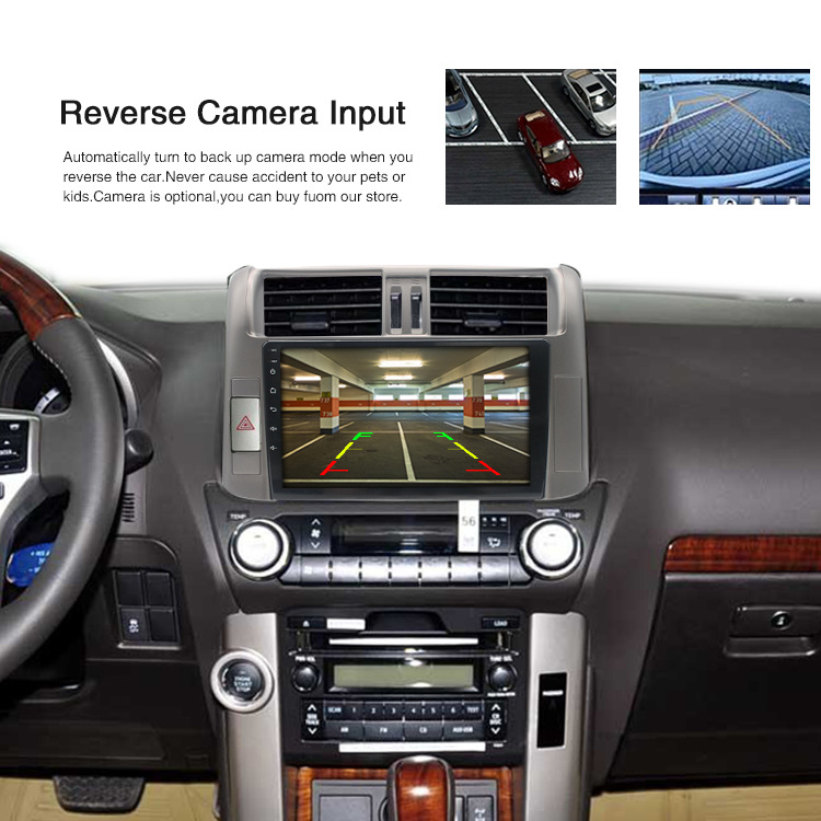 Applicable to Overseas 10-13 Toyota Prado Navigator GPS Android Large Screen Reversing Image All-in-One Machine MP5