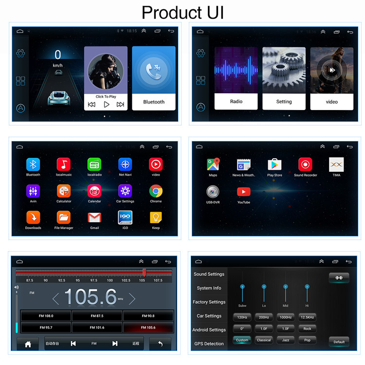 Applicable to Overseas 10-13 Toyota Prado Navigator GPS Android Large Screen Reversing Image All-in-One Machine MP5