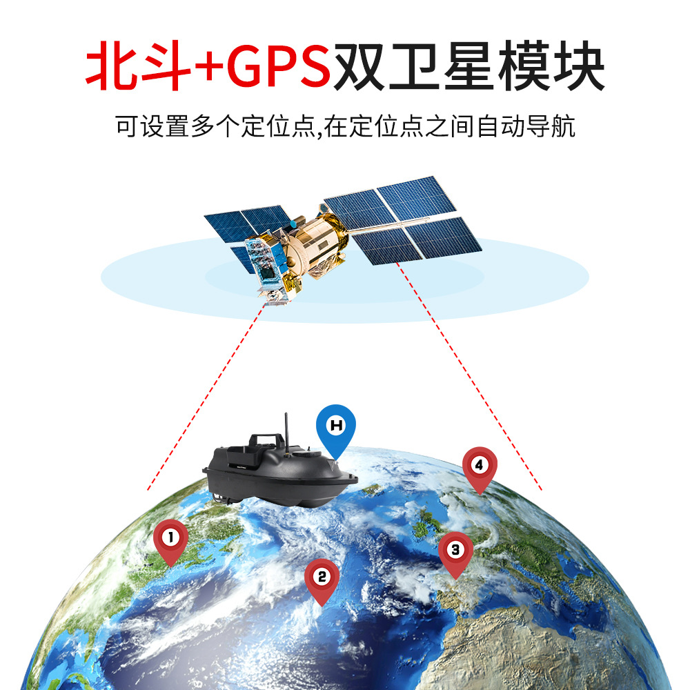 Flytec Cross-Border Delivery GPS One-Click Return Multi-Warehouse Feeding Fishing Boat Fishing Boat Ultra-Long Life Battery Remote-Control Ship Flytec Cross-Border Delivery GPS One-Click Return Multi-Warehouse Feeding Fishing Boat Fishing Boat Ultra-Long Life Battery Remote-Control Ship