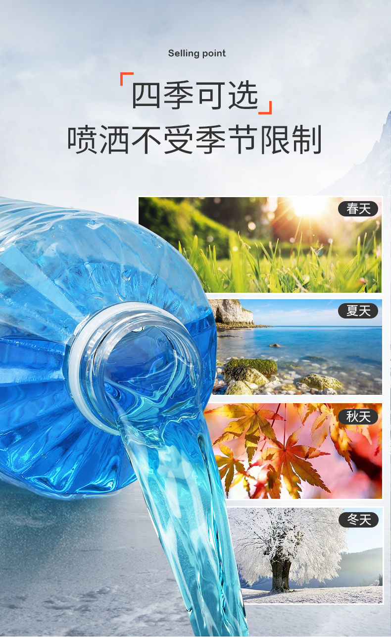 Free Shipping Winter Car Windshield Washer Fluid Anti-Freezing Winter-25 -40-15 Degrees Four Seasons Universal Car Rain Wiper Rain