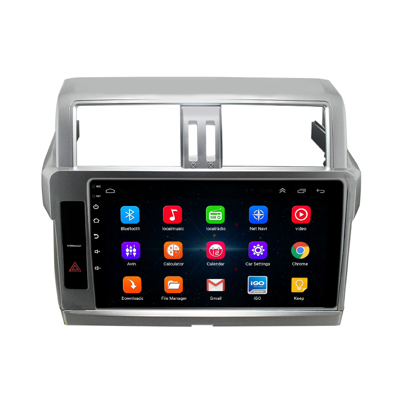 For Overseas 14-17 Paragraph Toyota Prado Navigator GPS Android Screen Reversing Video Analytics MP5