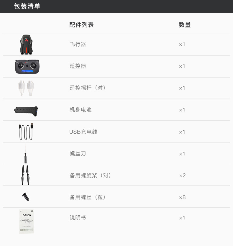 Sg906 GPS Brushless Folding UAV 5G Professional Anti-Shake 4K Ultra-Clear Aerial Photography Four-Axis Aircraft Drop