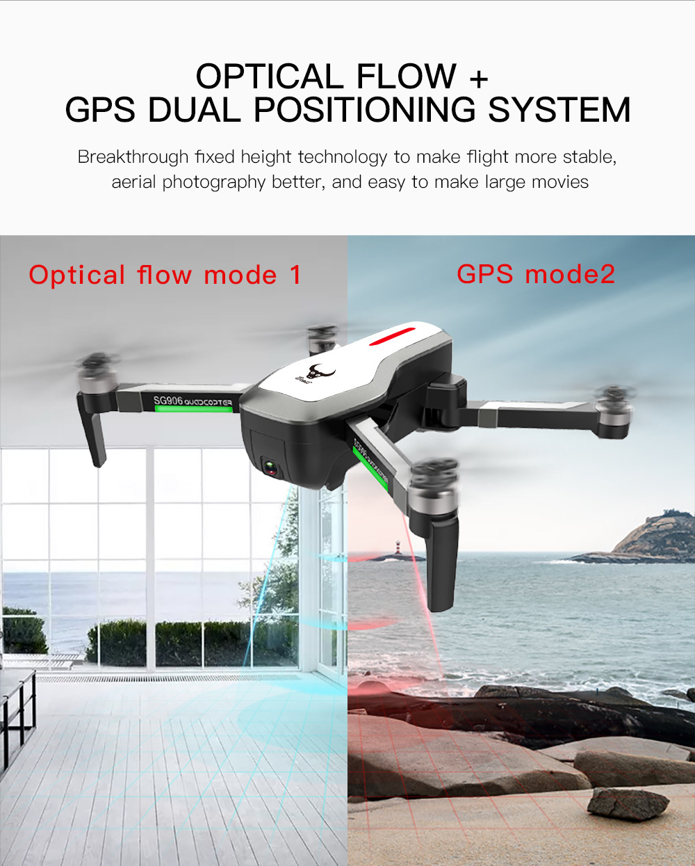 Sg906 GPS Brushless Folding UAV 5G Professional Anti-Shake 4K Ultra-Clear Aerial Photography Four-Axis Aircraft Drop
