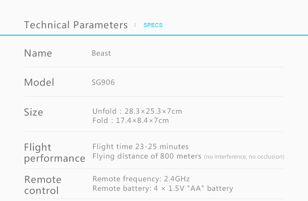 Sg906 GPS Brushless Folding UAV 5G Professional Anti-Shake 4K Ultra-Clear Aerial Photography Four-Axis Aircraft Drop