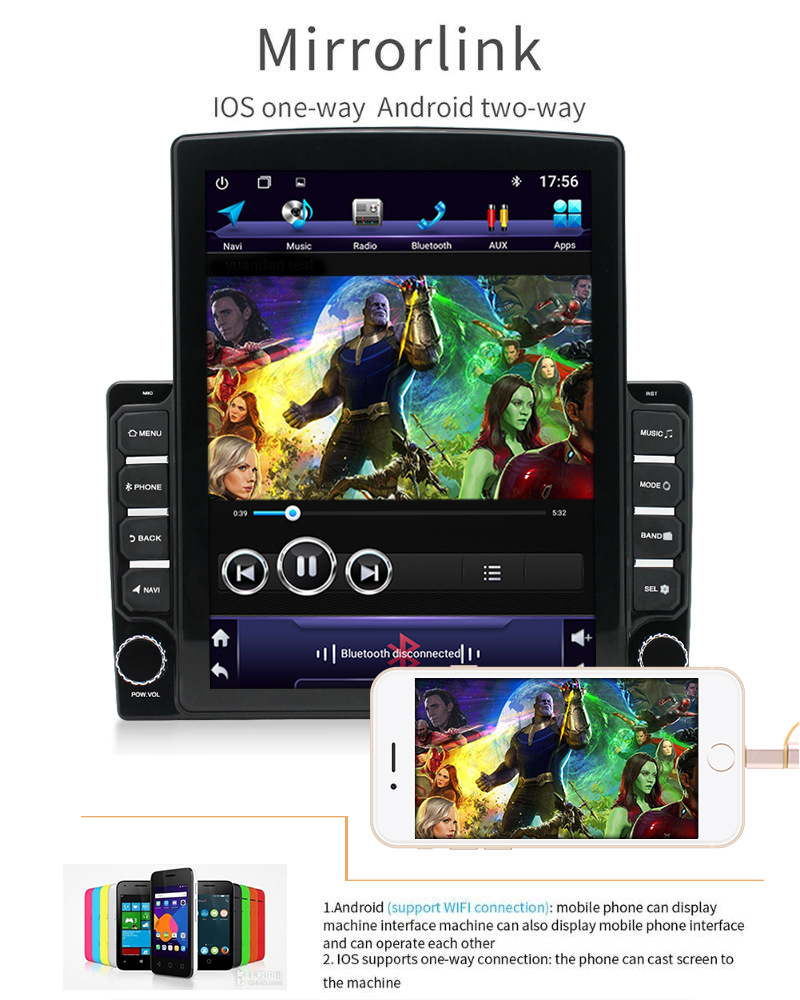 Car Modification Android Universal Machine Navigation Navigation All-in-One Machine MP5 In-Vehicle GPS9.7 2.5D