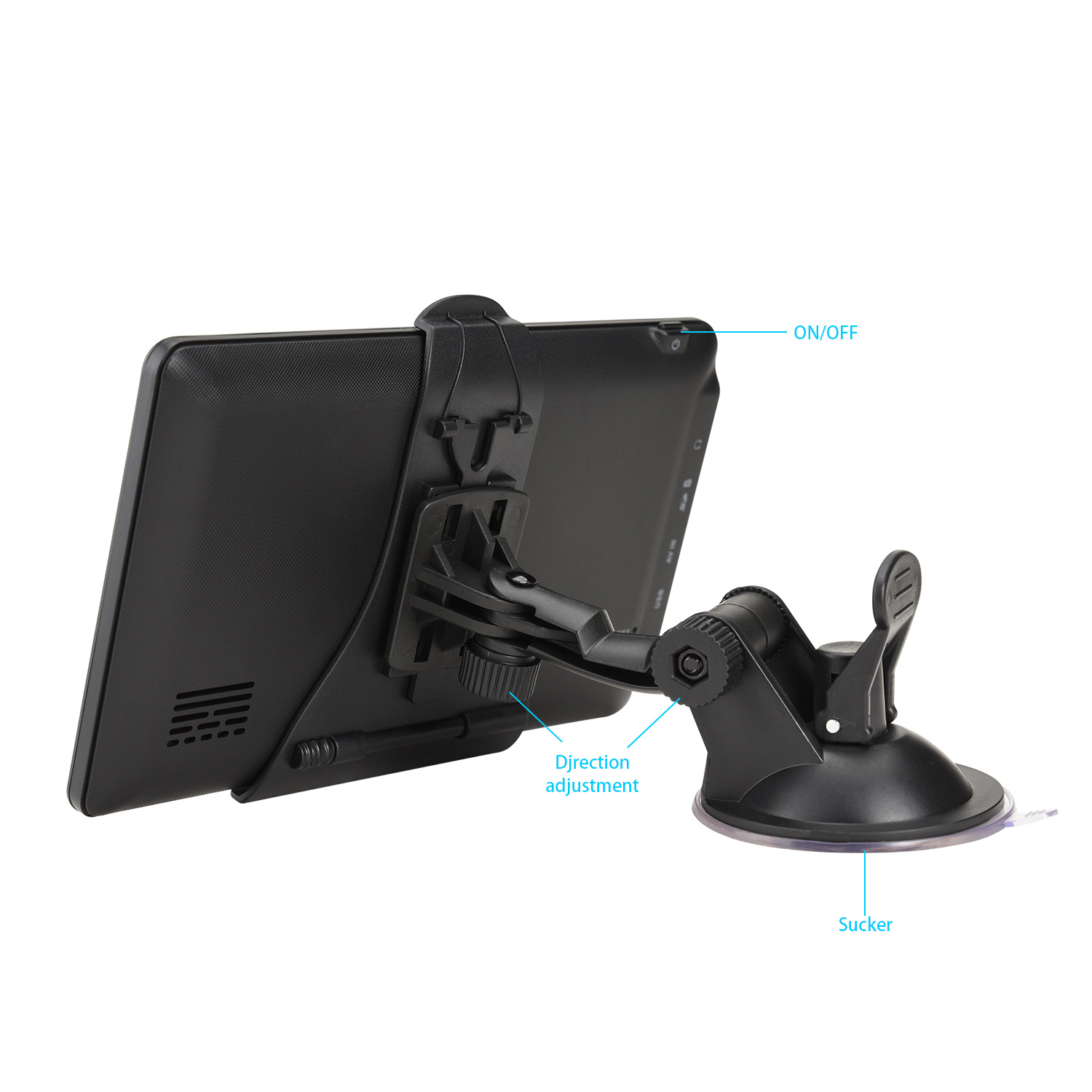 7-Inch GPS Navigator Car Vehicle-Mounted Portable Navigator Car Supplies Professional Export Cross-Border