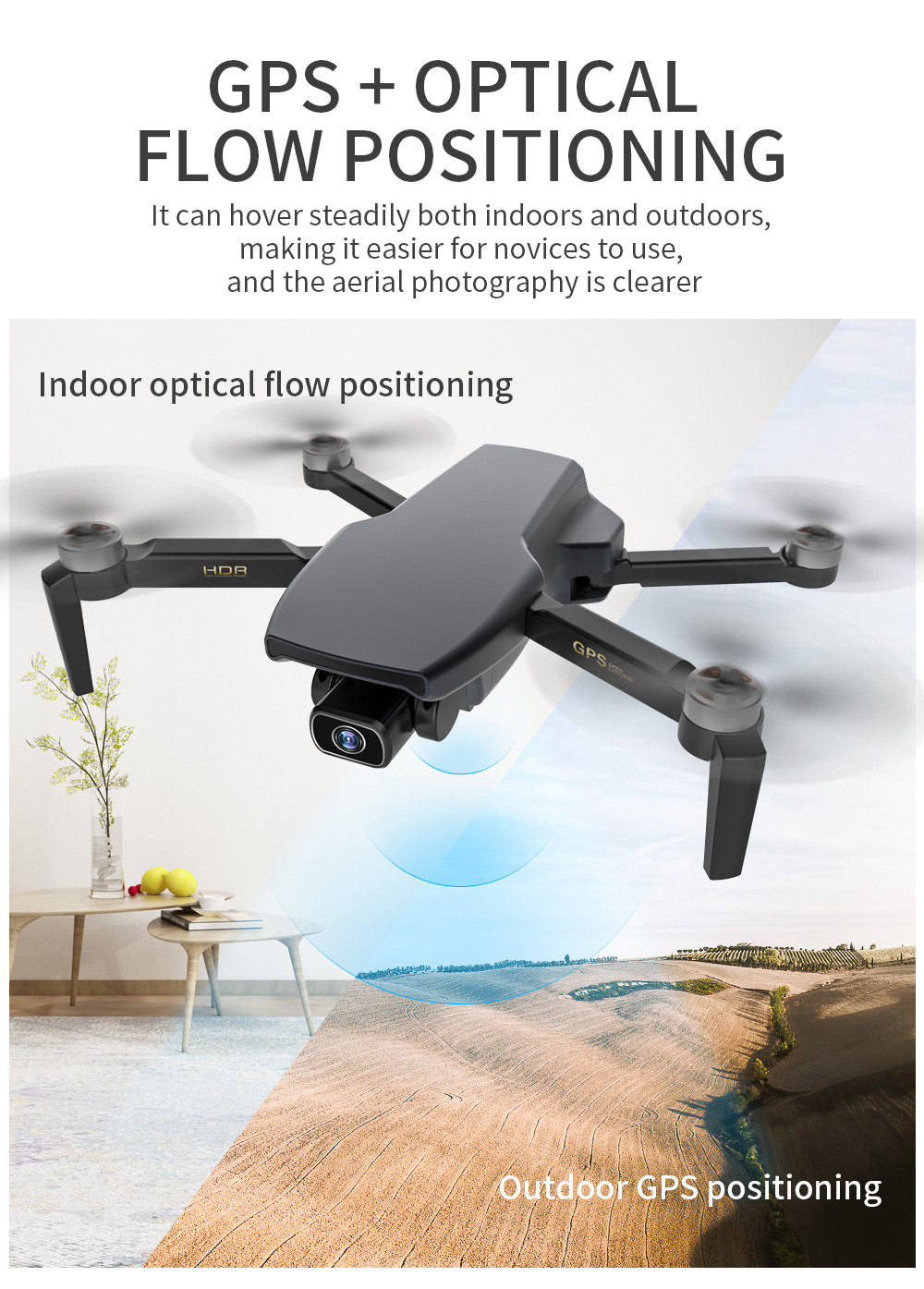 [ZLL Brand] Sg108 Brushless Folding GPS Unmanned Aircraft 4K HD Remote Control Aircraft 5G Four-Axis Aircraft