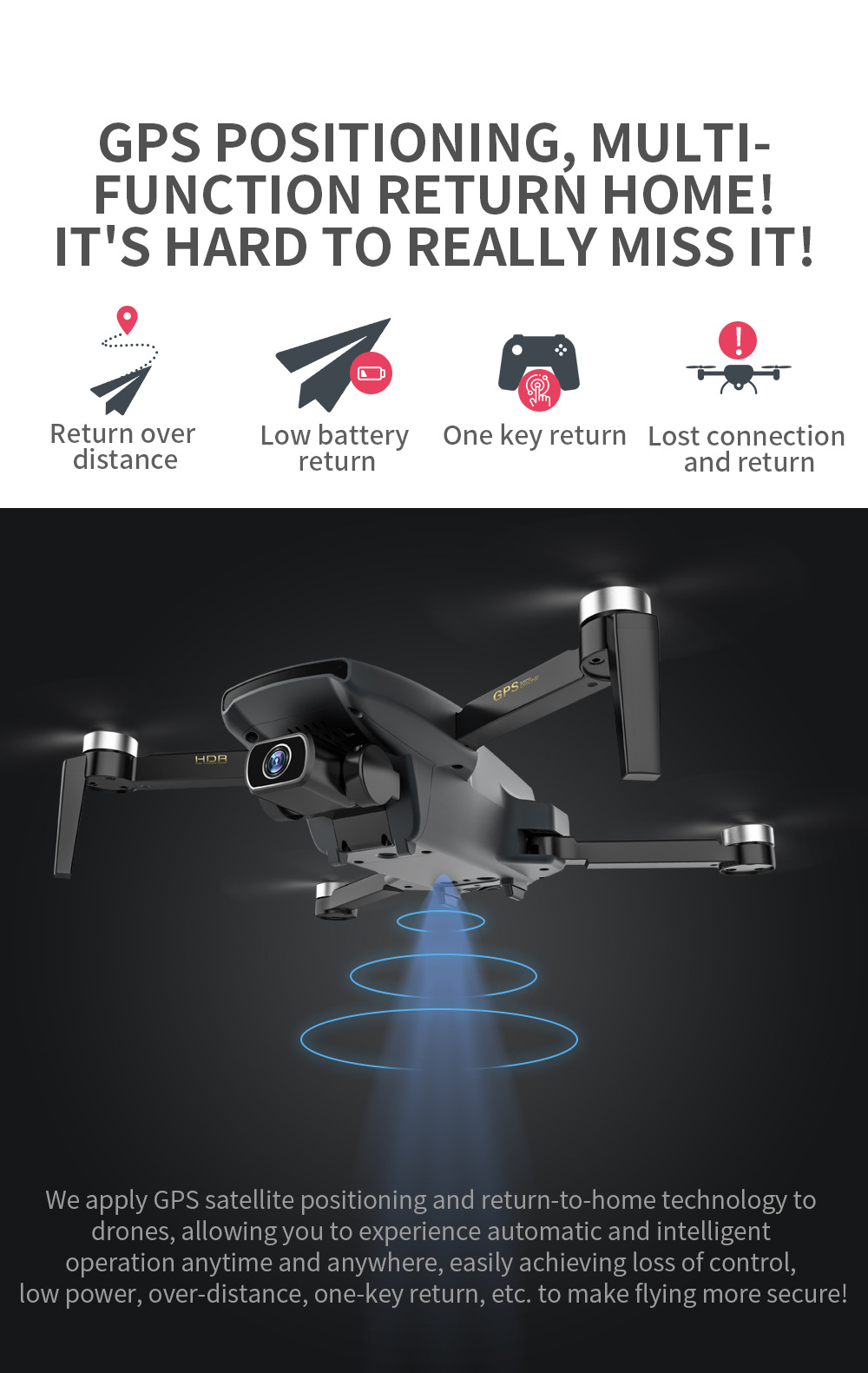 [ZLL Brand] Sg108 Brushless Folding GPS Unmanned Aircraft 4K HD Remote Control Aircraft 5G Four-Axis Aircraft