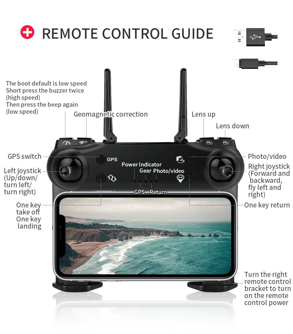 [ZLL Brand] Sg108 Brushless Folding GPS Unmanned Aircraft 4K HD Remote Control Aircraft 5G Four-Axis Aircraft