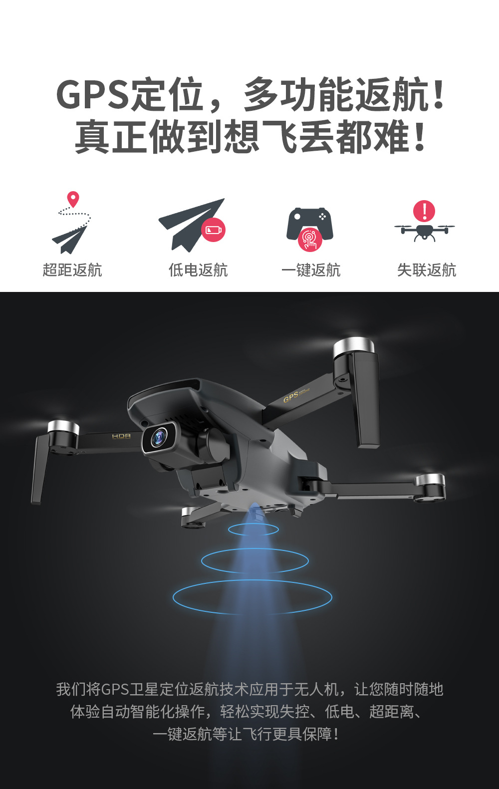[ZLL Brand] Sg108 Brushless Folding GPS Unmanned Aircraft 4K HD Remote Control Aircraft 5G Four-Axis Aircraft