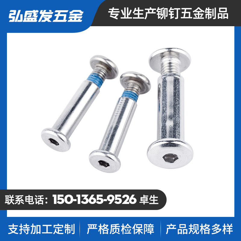 Stainless Steel 304 Flat Head Hexagon Socket Side Lock Screw round Head/Hexagon Socket/Plum Blossom Plywood Nut