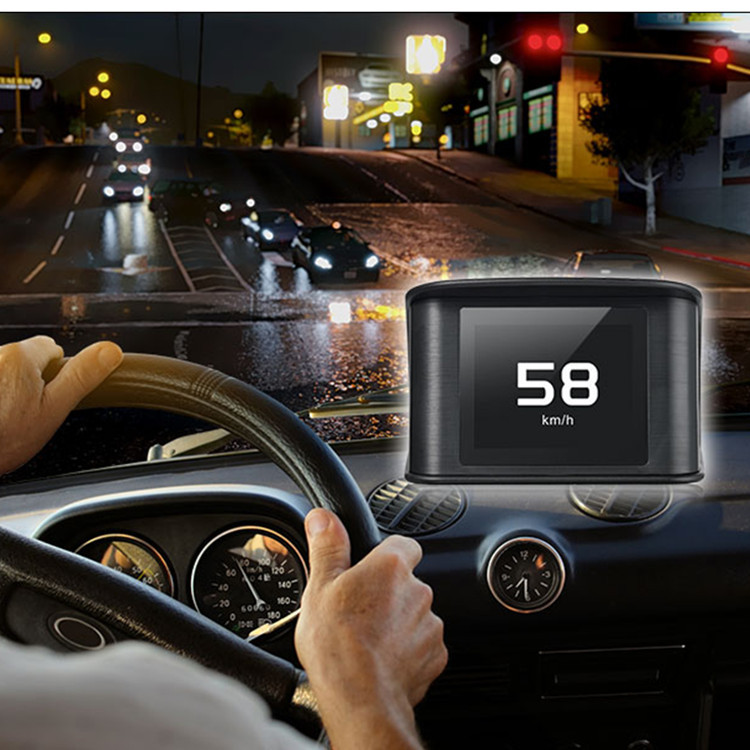 Weiying Smart on Board Monitor HD LCD Screen Driving Computer GPS Car Universal HUD Head-up Display