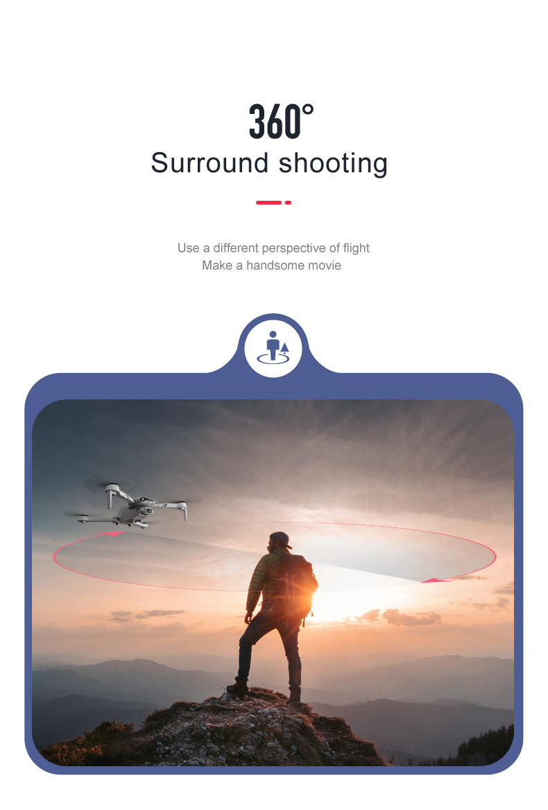 F10 Folding GPS UAV Aerial Photography Dual Intelligent Positioning Return Four-Axis Aircraft Professional Cross-Border Remote Control Aircraft