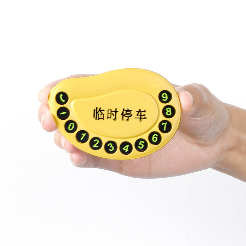 New Mango Aromatherapy Stop Sign Car Temporary Car Moving Number Plate Parking Phone Card Car Interior Ornaments Gift