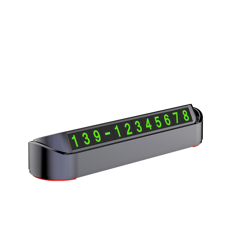 Car Temporary Parking Sign Digital Number Plate Press Hidden Parking Card Car Moving Parking Sign Car