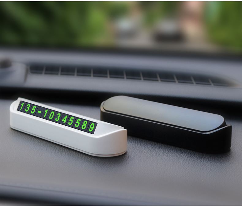Car Temporary Parking Sign Digital Number Plate Press Hidden Parking Card Car Moving Parking Sign Car