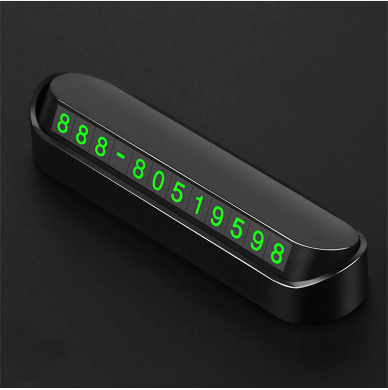 Car Temporary Parking Sign Digital Number Plate Press Hidden Parking Card Car Moving Parking Sign Car