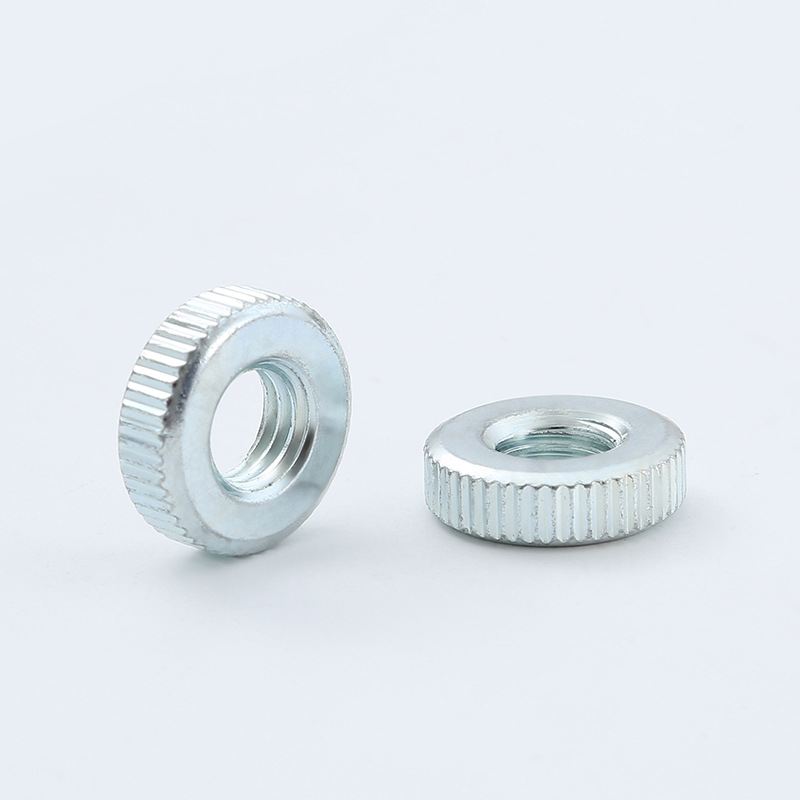 Cross-Border Knurling Round Automobile Nut Hand Screw Adjustable Screws Galvanized Manually Tightened Screw Flat Head Knurling Screw