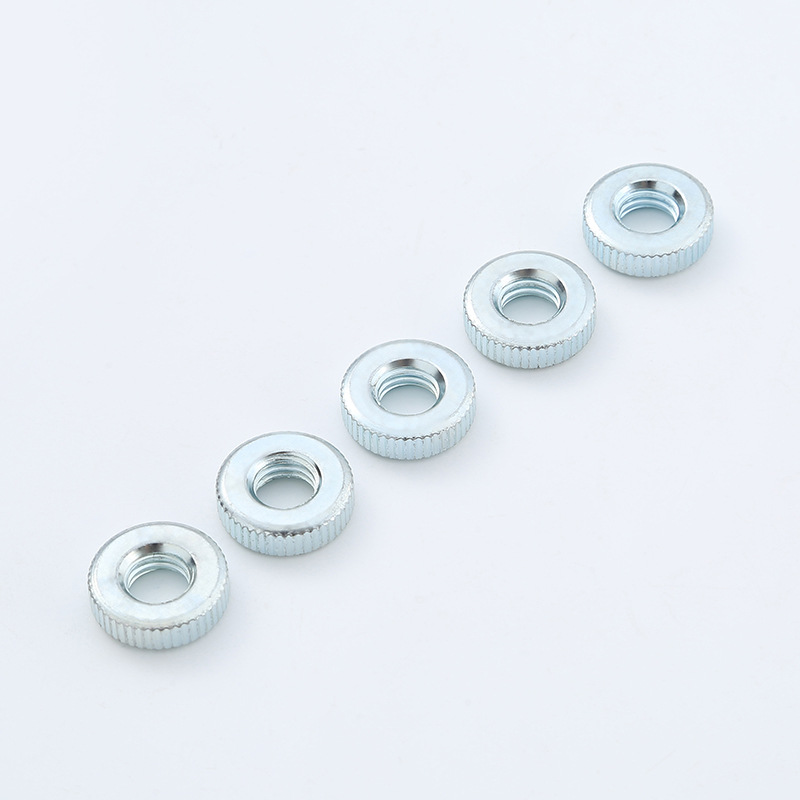 Cross-Border Knurling Round Automobile Nut Hand Screw Adjustable Screws Galvanized Manually Tightened Screw Flat Head Knurling Screw