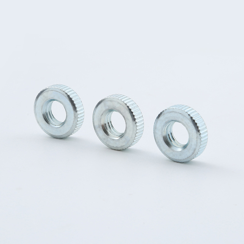 Cross-Border Knurling Round Automobile Nut Hand Screw Adjustable Screws Galvanized Manually Tightened Screw Flat Head Knurling Screw