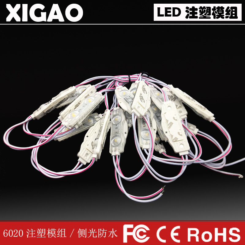 LED injection module factory wholesale 2led3030 highlight angle160 ip65 for advertising sign motorcycle car light 