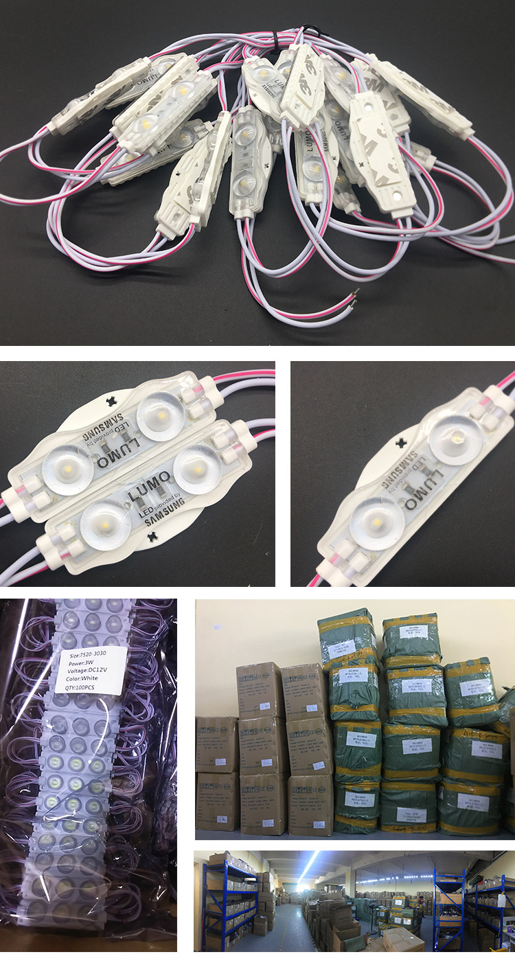 LED injection module factory wholesale 2led3030 highlight angle160 ip65 for advertising sign motorcycle car light LED injection module factory wholesale 2led3030 highlight angle160 ip65 for advertising sign motorcycle car light