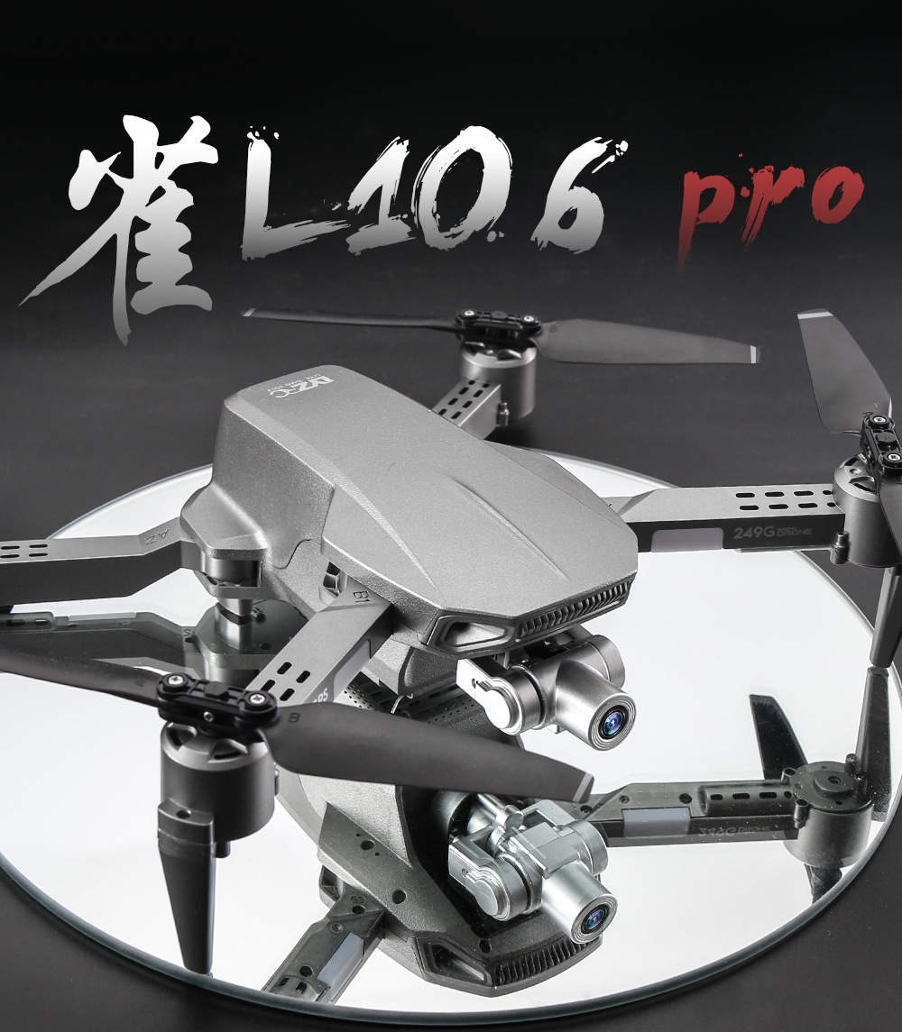 Que L106pro Folding UAV 5G HD Aerial Photography 4K Two-Axis EIS Anti-Shake PTZ GPs Four-Axis Aircraft