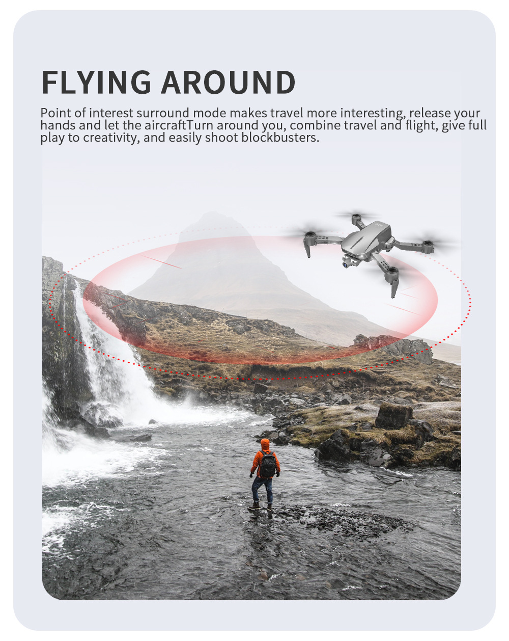 Que L106pro Folding UAV 5G HD Aerial Photography 4K Two-Axis EIS Anti-Shake PTZ GPs Four-Axis Aircraft