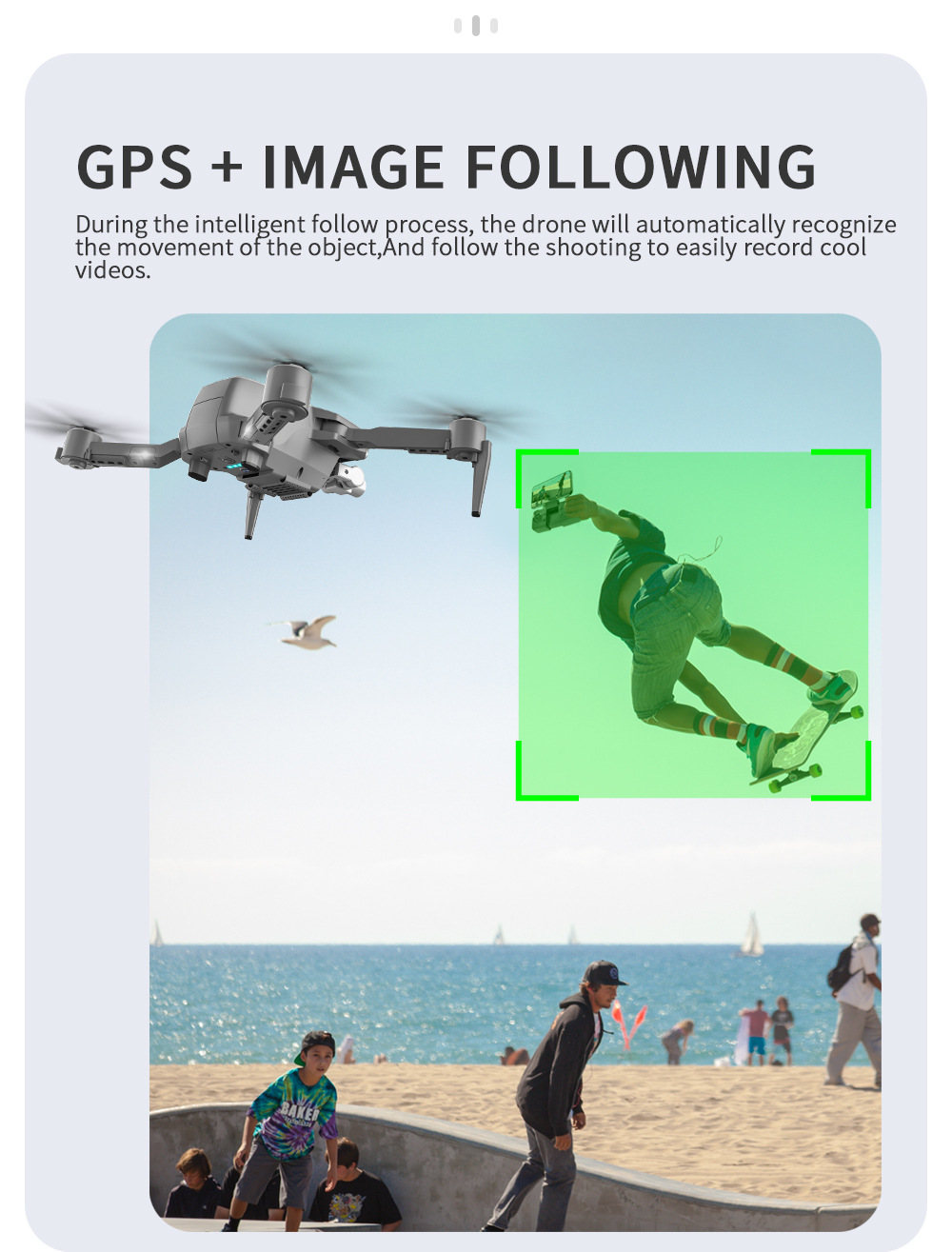 Que L106pro Folding UAV 5G HD Aerial Photography 4K Two-Axis EIS Anti-Shake PTZ GPs Four-Axis Aircraft