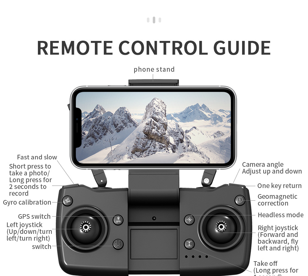 Que L106pro Folding UAV 5G HD Aerial Photography 4K Two-Axis EIS Anti-Shake PTZ GPs Four-Axis Aircraft