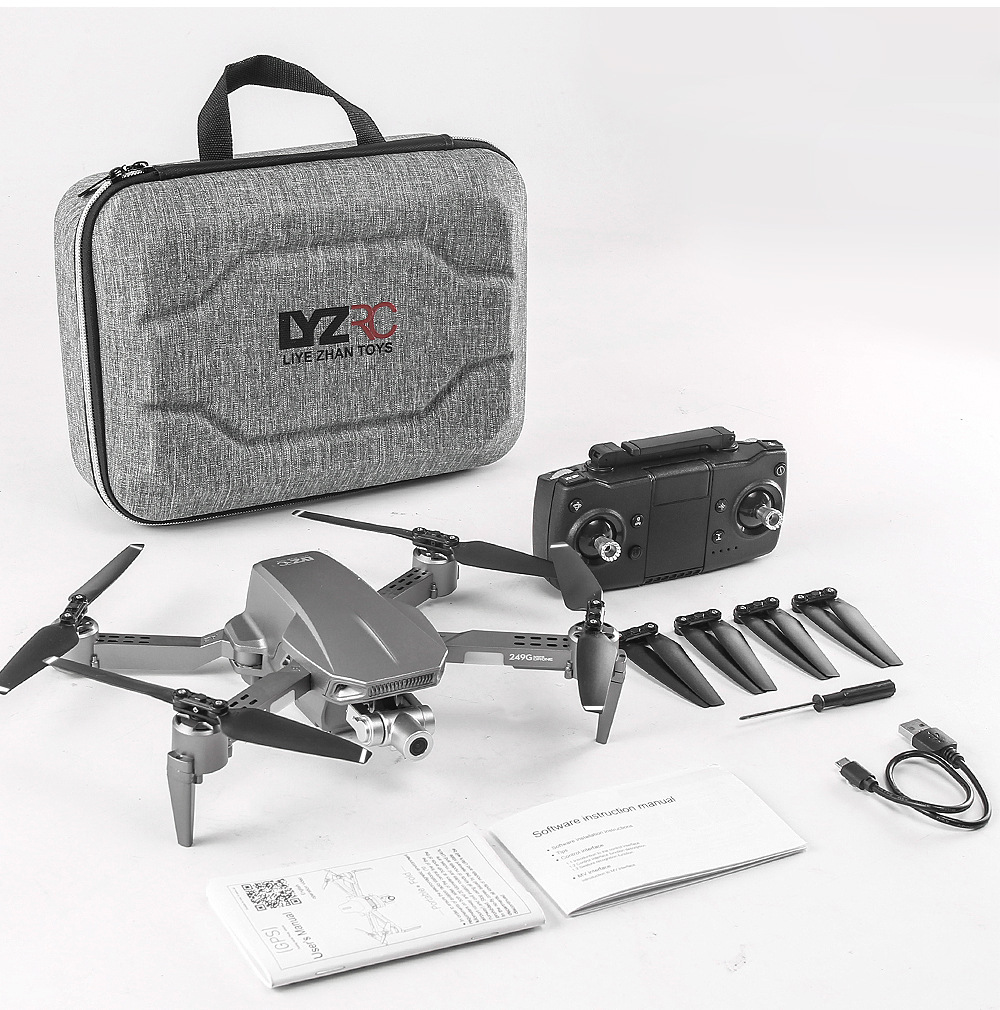 Que L106pro Folding UAV 5G HD Aerial Photography 4K Two-Axis EIS Anti-Shake PTZ GPs Four-Axis Aircraft