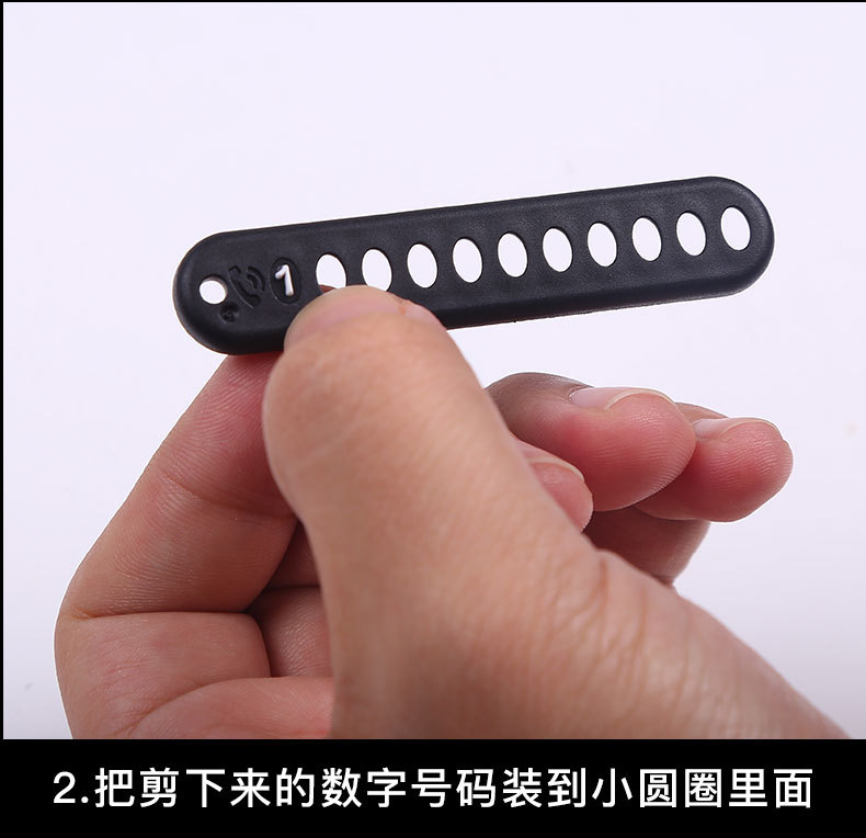 Car Key Ring Pendant Anti-Lost Phone Number Sign Motorcycle Braided Rope Key Chain Men and Women Personality Creative