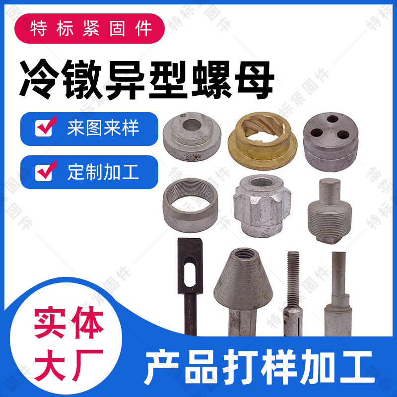 Factory Cold Heading Hot Special-Shaped Parts Non-Standard Special-Shaped Fasteners Alien Nut Special-Shaped Screw Lathe