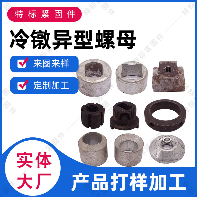 Factory Cold Heading Hot Special-Shaped Parts Non-Standard Special-Shaped Fasteners Alien Nut Special-Shaped Screw Lathe