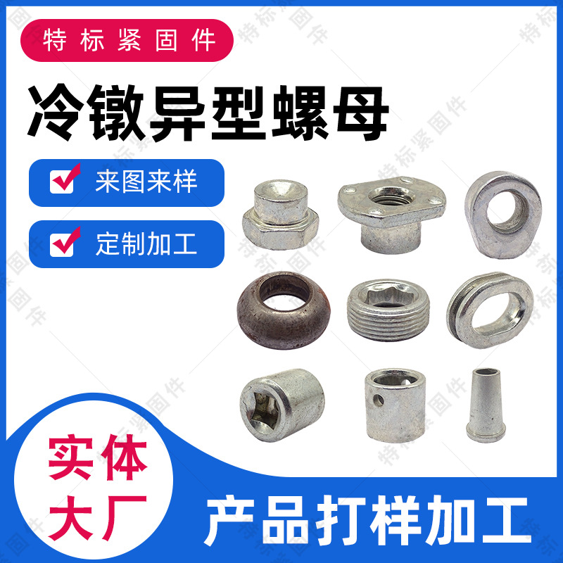 Factory Cold Heading Hot Special-Shaped Parts Non-Standard Special-Shaped Fasteners Alien Nut Special-Shaped Screw Lathe