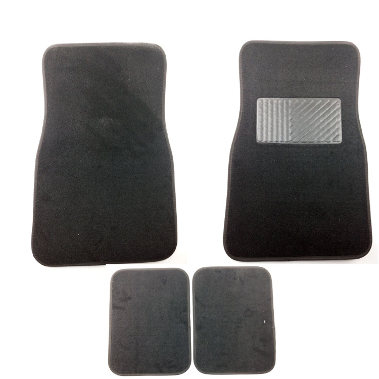 PVC Flocking Wire Loop Foot Mat Car Interior Design Supplies Embroidered Printed Logo Car Universal Foot Pad