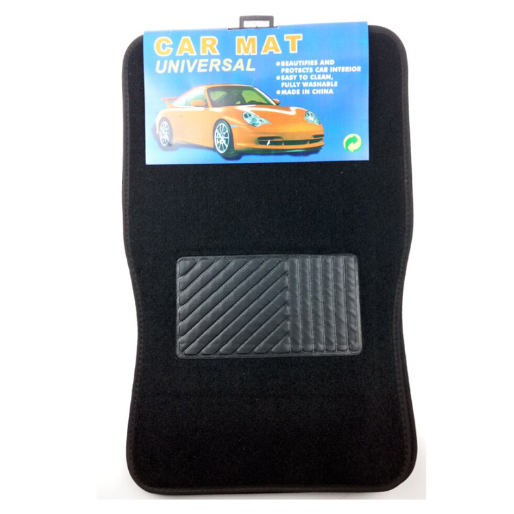 PVC Flocking Wire Loop Foot Mat Car Interior Design Supplies Embroidered Printed Logo Car Universal Foot Pad