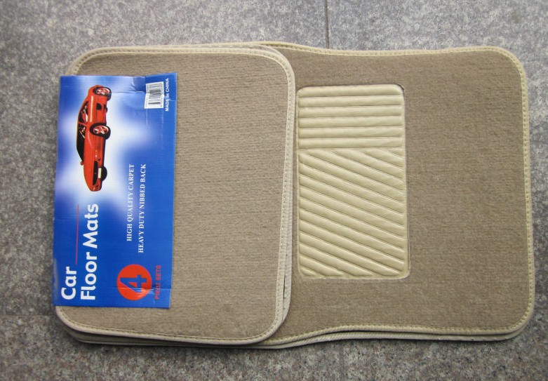 PVC Flocking Wire Loop Foot Mat Car Interior Design Supplies Embroidered Printed Logo Car Universal Foot Pad