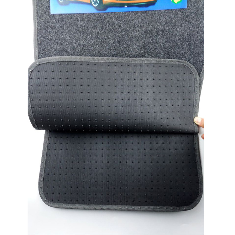 PVC Flocking Wire Loop Foot Mat Car Interior Design Supplies Embroidered Printed Logo Car Universal Foot Pad