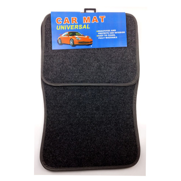 PVC Flocking Wire Loop Foot Mat Car Interior Design Supplies Embroidered Printed Logo Car Universal Foot Pad