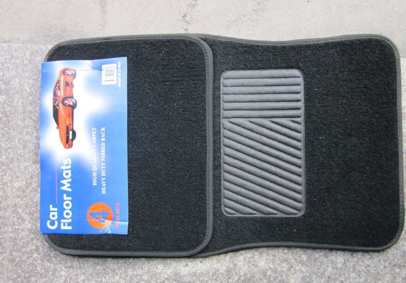 PVC Flocking Wire Loop Foot Mat Car Interior Design Supplies Embroidered Printed Logo Car Universal Foot Pad