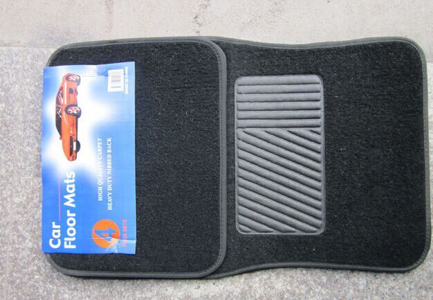 PVC Flocking Wire Loop Foot Mat Car Interior Design Supplies Embroidered Printed Logo Car Universal Foot Pad