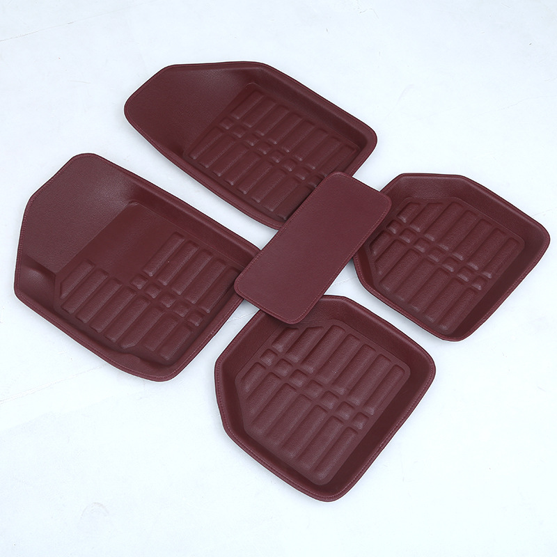 General Car Foot Mat Indentation Fully Surrounded Car Foot Mats Leather Universal Foot Pad Wholesale Customization