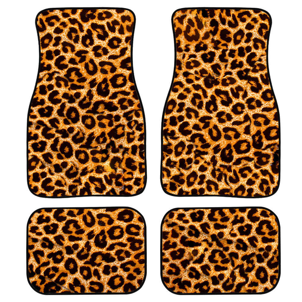 Foreign Trade Supply General Car Foot Mat Four-Piece Custom Floor Mat Floor Mat Little Daisy Tower Car Supplies