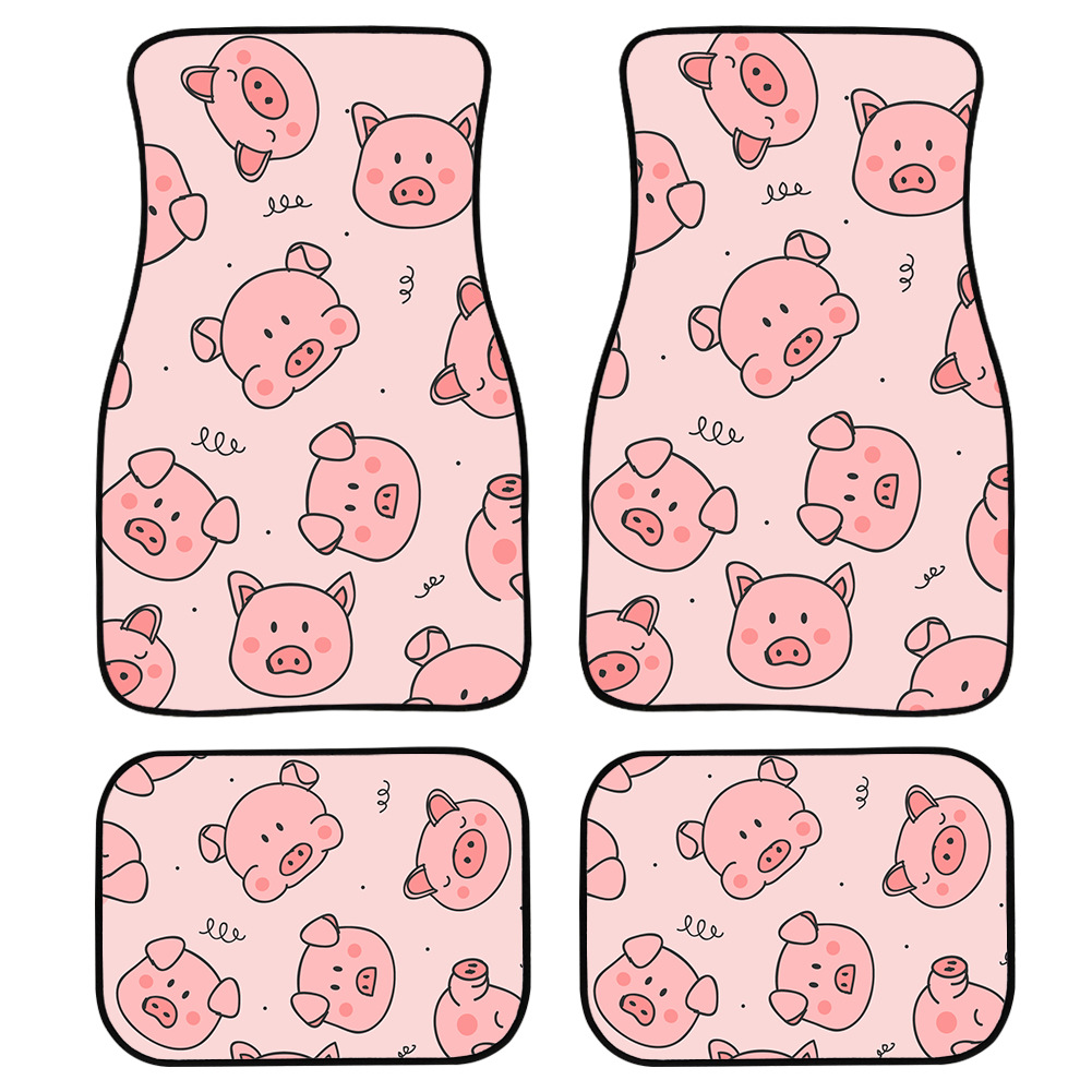 Foreign Trade Supply General Car Foot Mat Four-Piece Custom Floor Mat Floor Mat Little Daisy Tower Car Supplies Foreign Trade Supply General Car Foot Mat Four-Piece Custom Floor Mat Floor Mat Little Daisy Tower Car Supplies