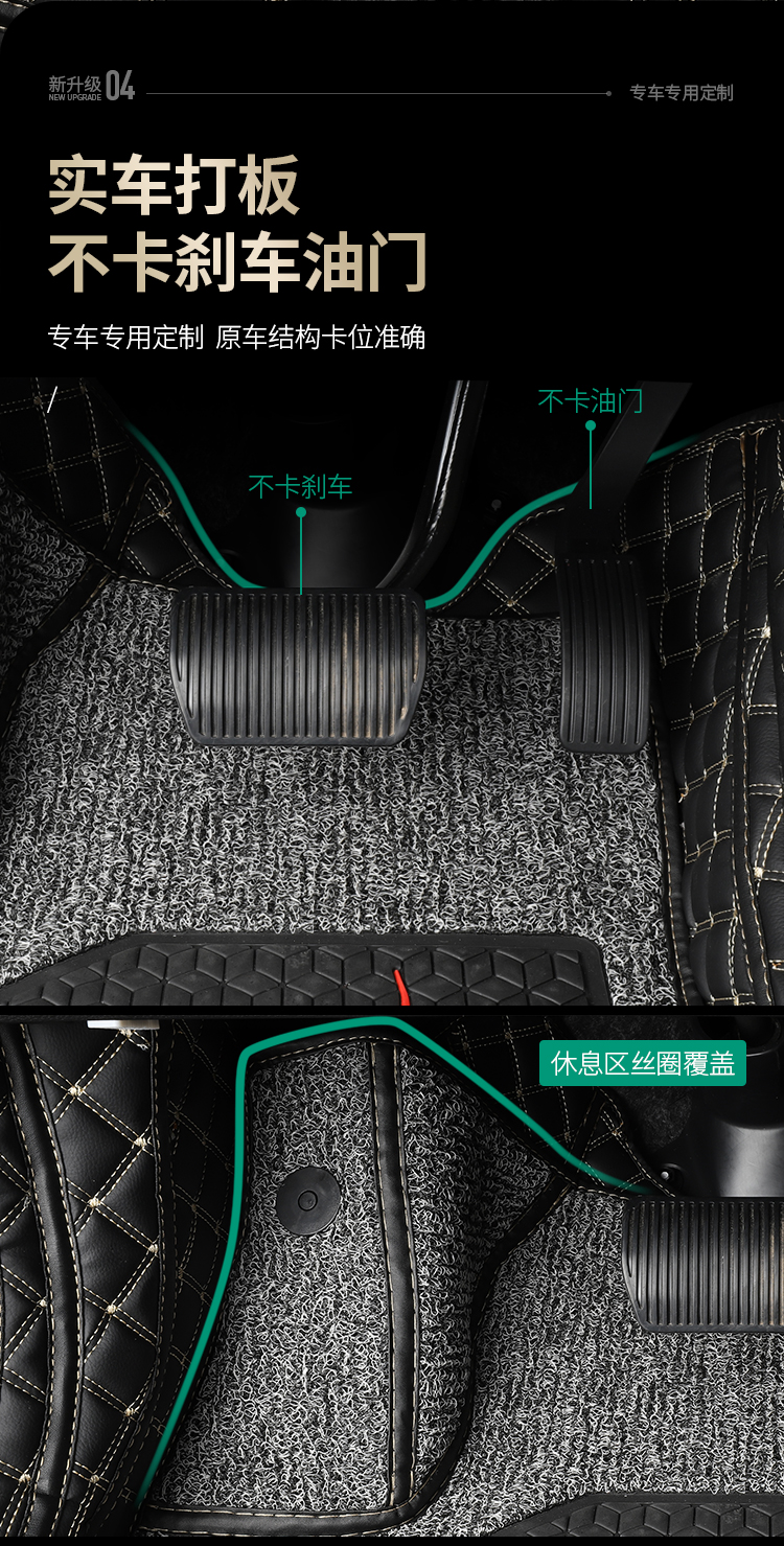 First Love Second Generation Third Generation Haver H6 Coolpad Bag Threshold Wire Ring Double-Layer Interior Modification Fully Surrounded Car Foot Mat