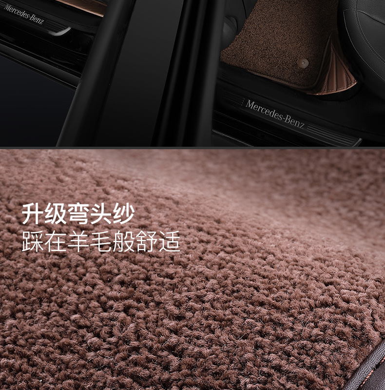 Line Friends Fully Surrounded Car Foot Mat Special Car Dedicated One Piece Dropshipping Leather Floor Mat Fully Surrounded